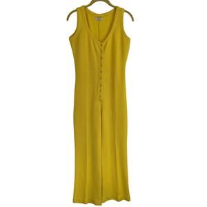 Lord & Taylor Vintage Acrylic Knit Sweater Jumper Romper Yellow Size Small-Med